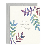 Sympathy Leaves Card