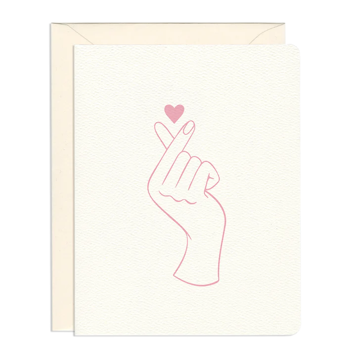 Finger Heart Card