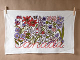 Canadian Wildflower Tea Towel