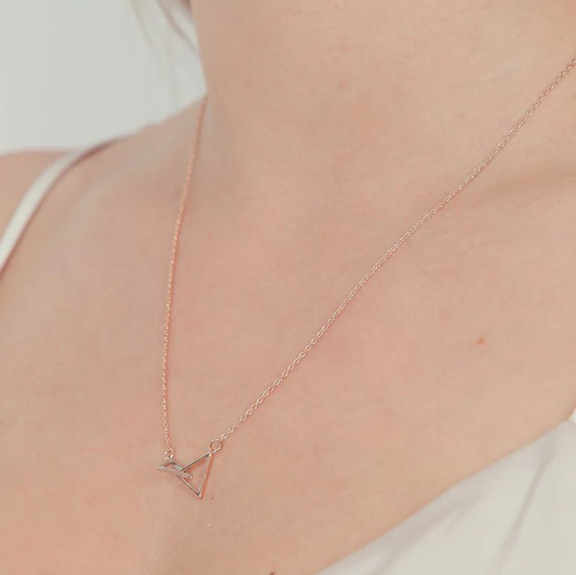 Faith Necklace Rose Gold