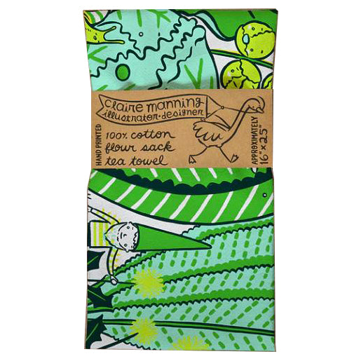 Greens Garden Tea Towel