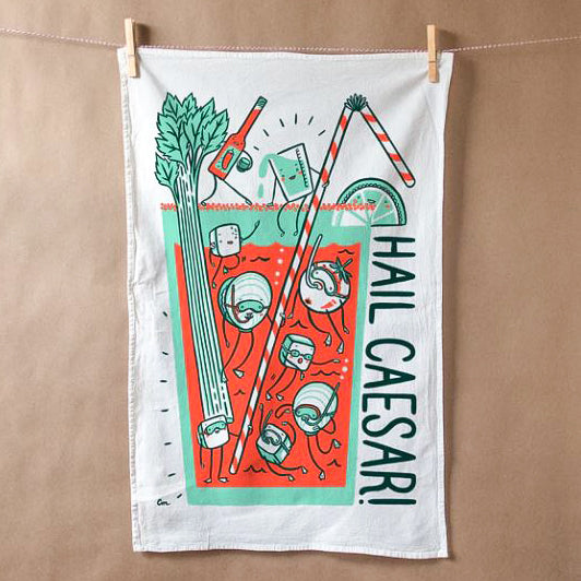 Hail Caesar Tea Towel