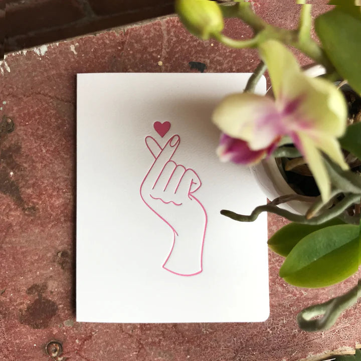 Finger Heart Card