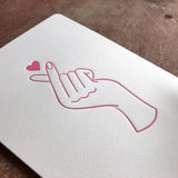 Finger Heart Card