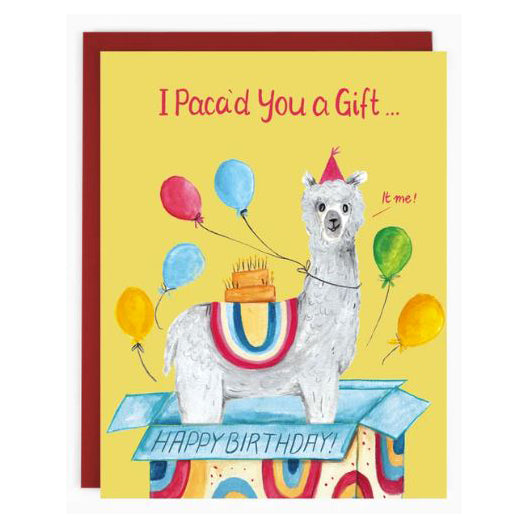 Birthday Alpaca Card