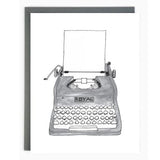 Typewriter Card