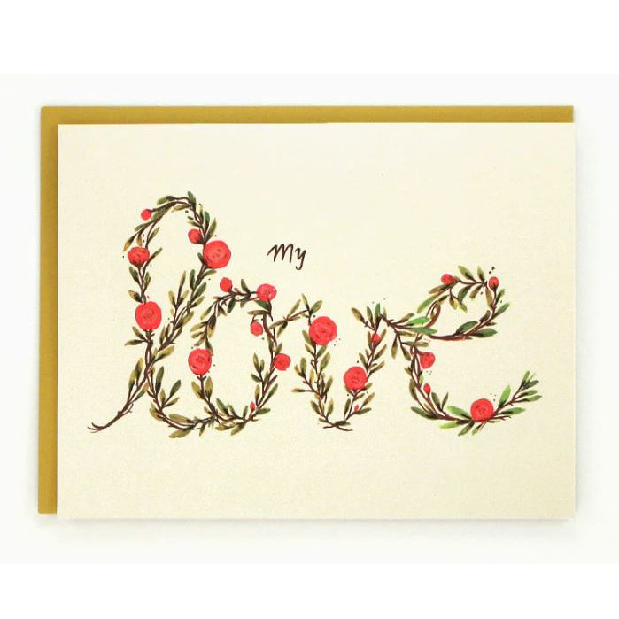 Love Floral Card