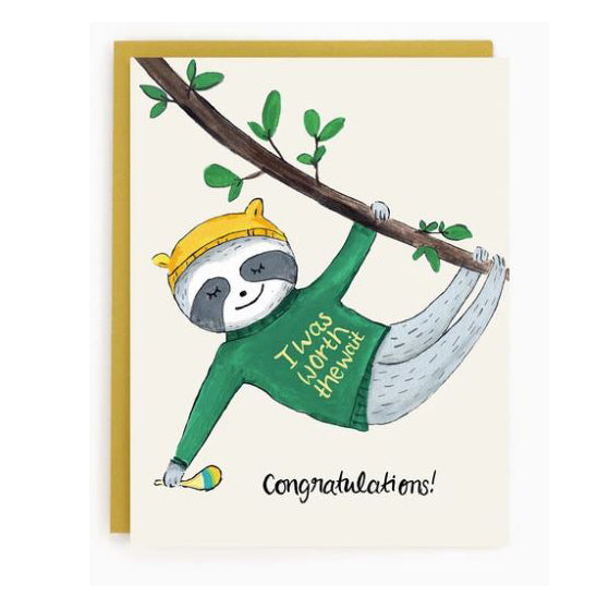 Baby Sloth Card