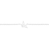 Bronx Origami Crane Bracelet Silver