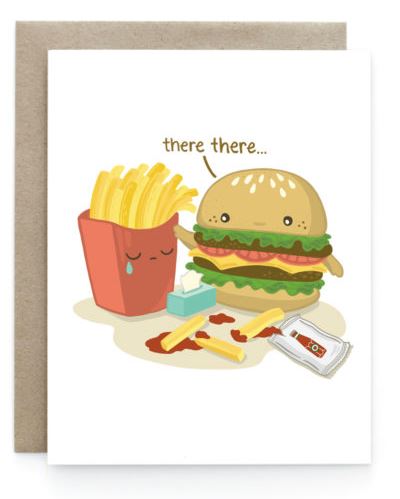 Sympathy Burger & Fries Card