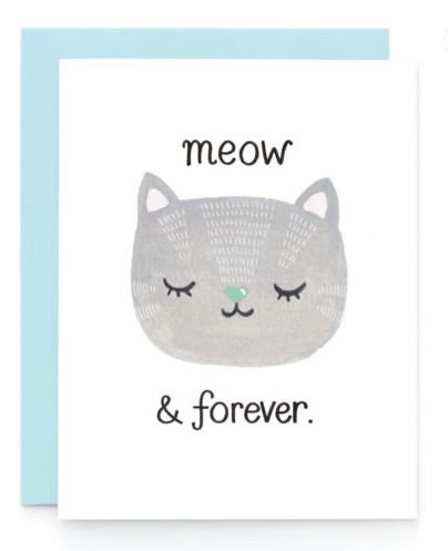 Wedding Meow & Forever Card