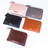 'Avenue' Top Zip Card Holder Coin Keeper