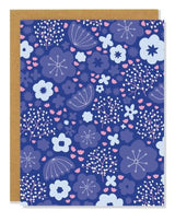 Blue Floral Card