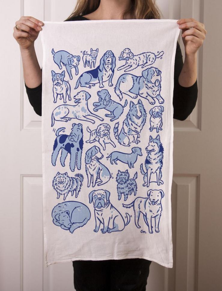 Total Dogs Tea Towel