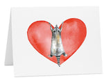 Raccoon Heart Card