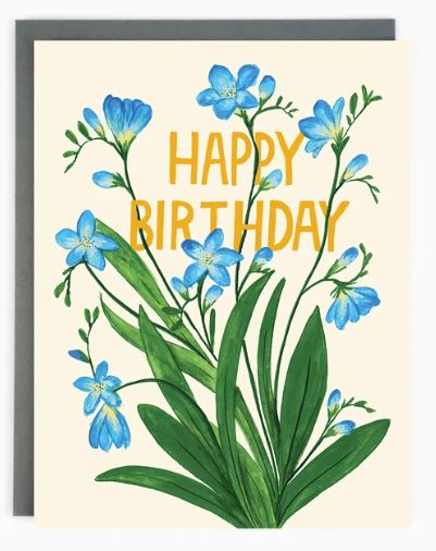 Paperhood - Birthday Freesias Card