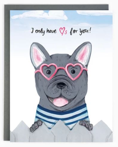 Paperhood - French Bulldog Love Card