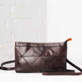 Origami Clutch / Crossbody Bag - Espresso