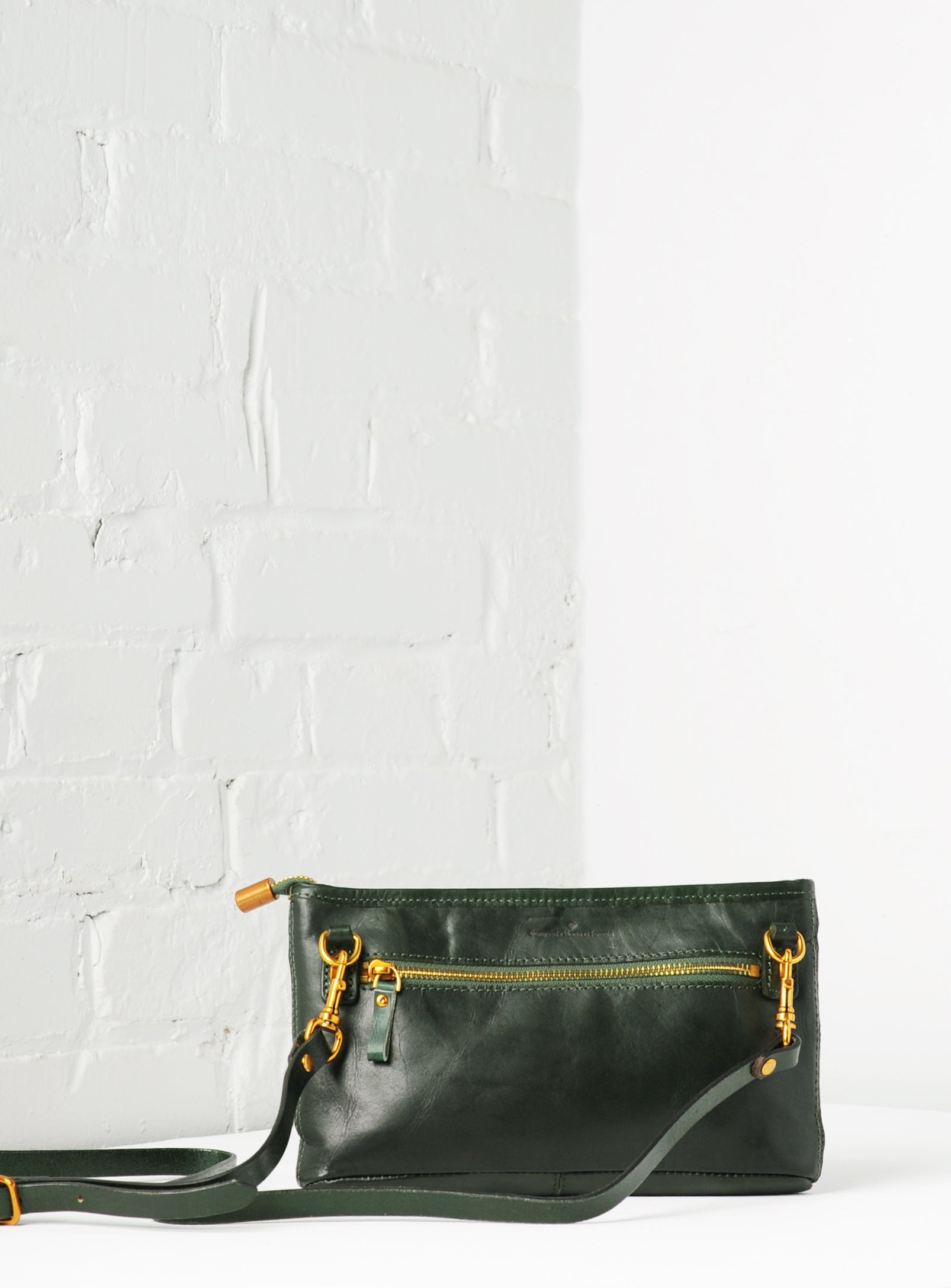 Origami Clutch / Crossbody Bag - Hunter Green