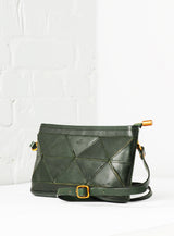 Origami Clutch / Crossbody Bag - Hunter Green