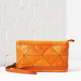 Origami Clutch / Crossbody Bag - Tan