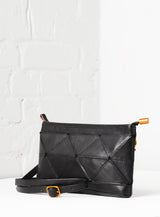 Origami Clutch / Crossbody Bag - Black