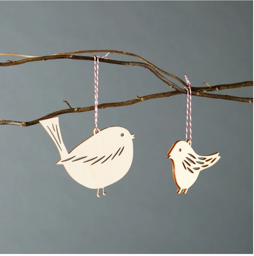 Light + Paper Studio - Birds Ornament Set