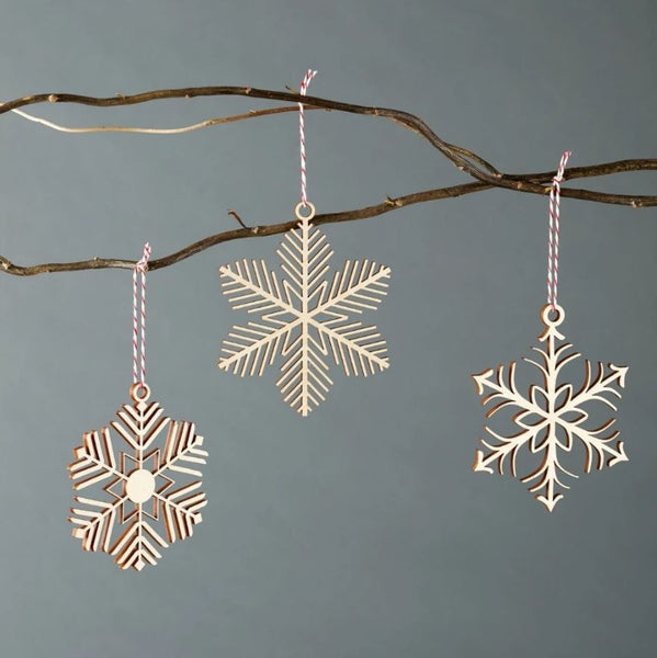 Light + Paper Studio - Delicate Snowflake Ornament Set