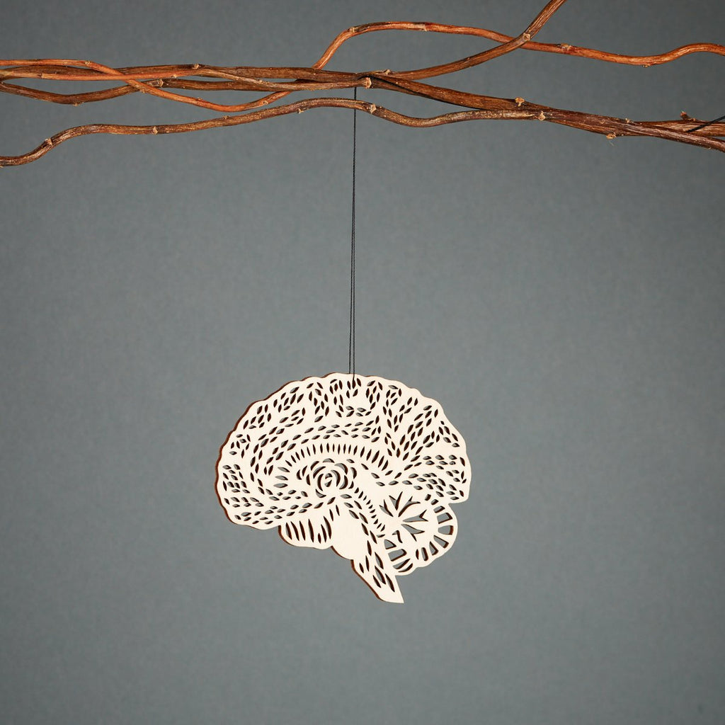 Light + Paper Studio - Anatomy Brain Ornament