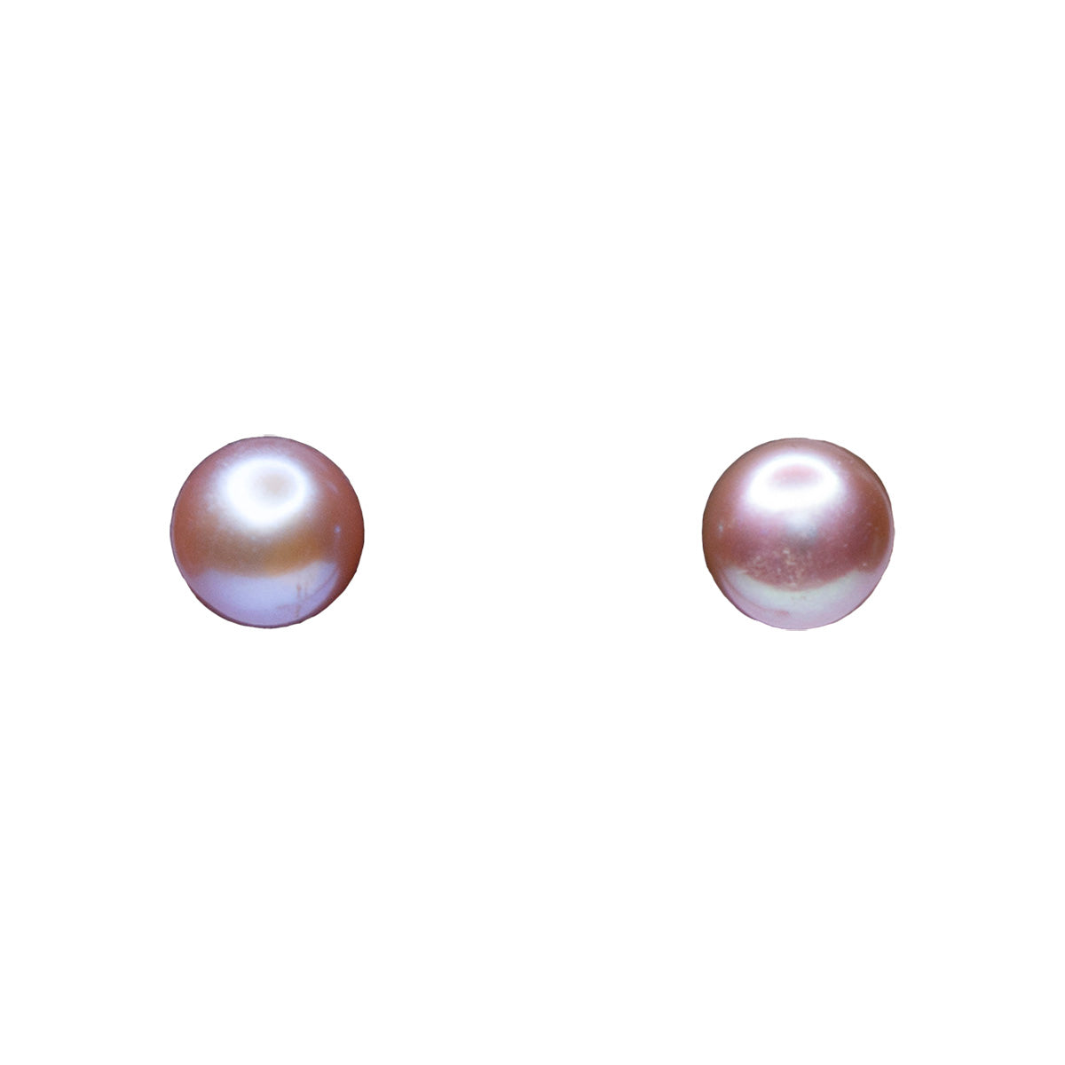 Pearl Studs Earrings (Purple)