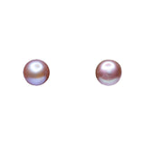 Pearl Studs Earrings (Purple)
