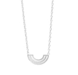 Rainbow Necklace Silver
