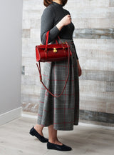 Vive 2.0 Classic Baguette Satchel- Bordeaux