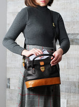 Wonder 'XL' Vintage Top-handle Satchel - Black