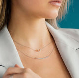 Ruby Necklace Silver