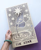 Light + Paper Studio - WOODEN TAROT CARD ARTWORK - THE STAR