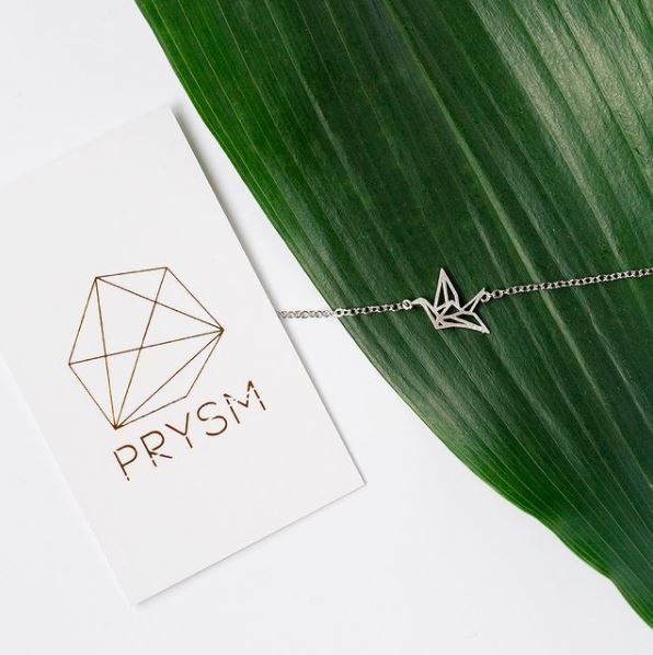 Bronx Origami Crane Bracelet Silver