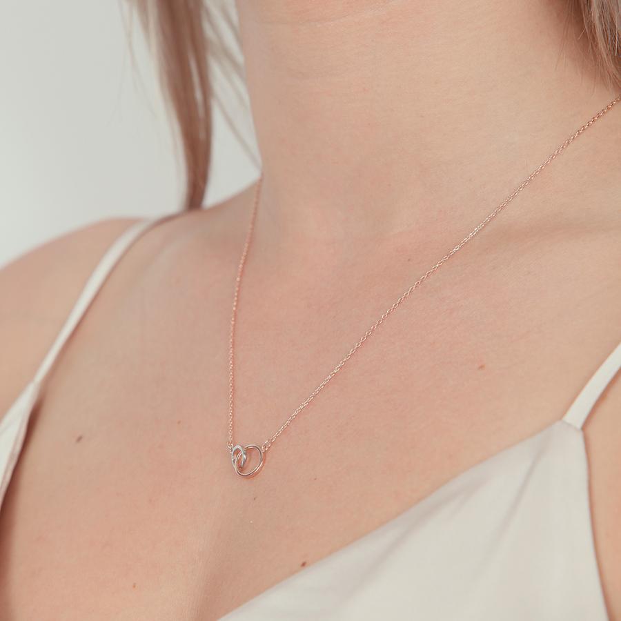 Ruby Necklace Silver