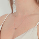 Ruby Necklace Silver