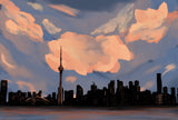 Clouds over TO Postcard