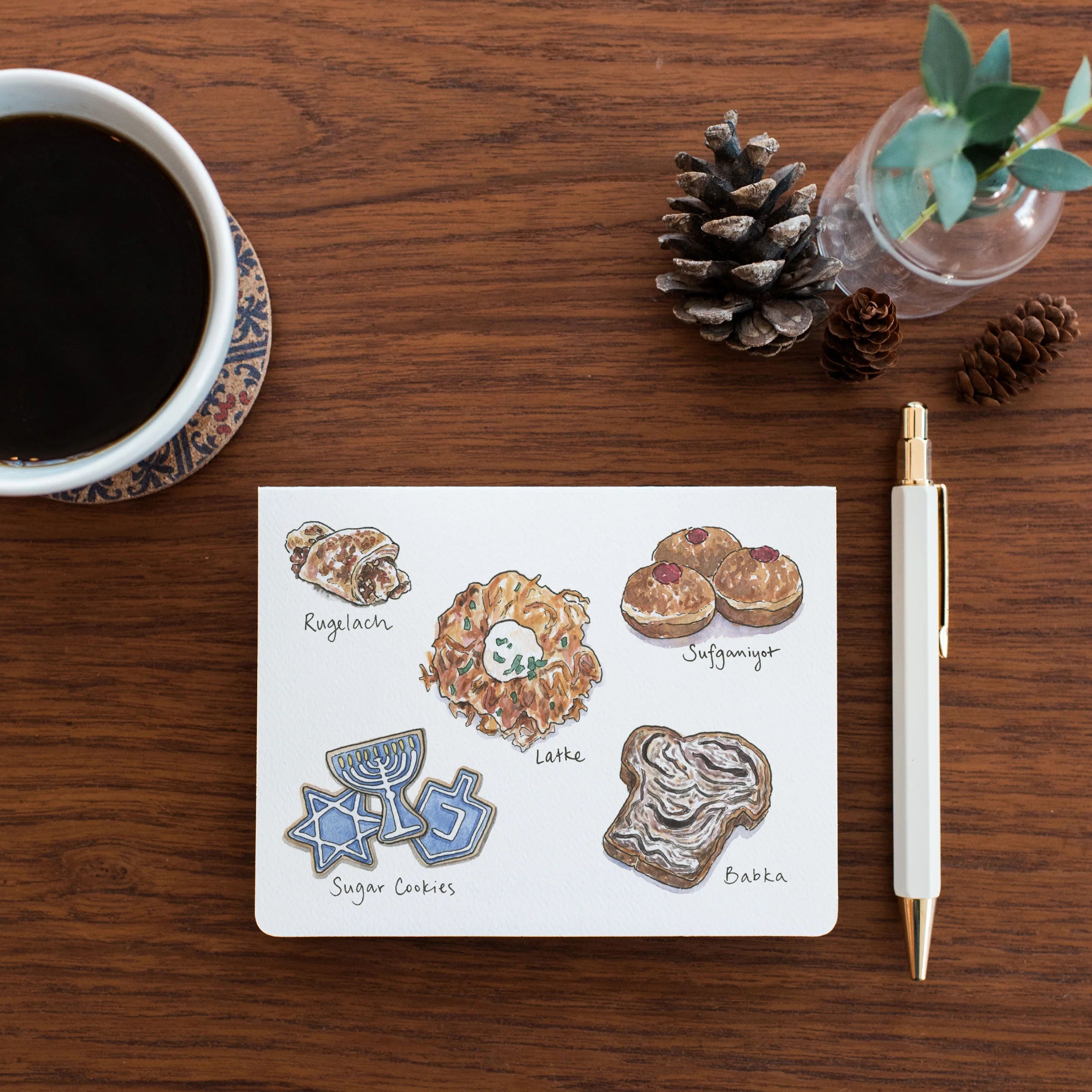 Hanukkah Treats Holiday Card