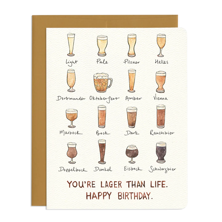 Birthday Lager Card