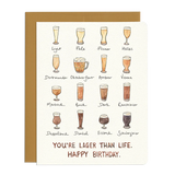 Birthday Lager Card
