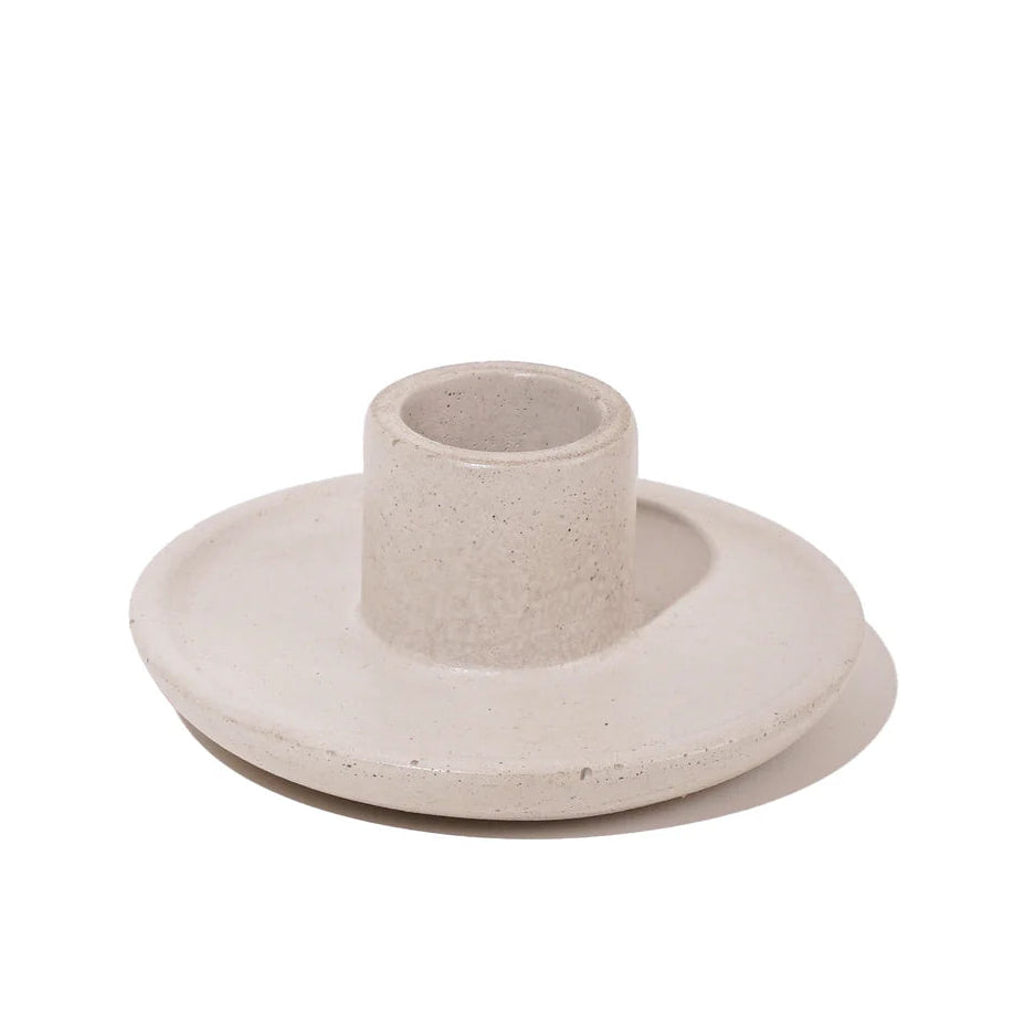 Mesa Taper Candle Holder - Stone