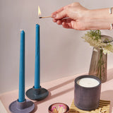 Beeswax/Soy Taper Candle - Jade