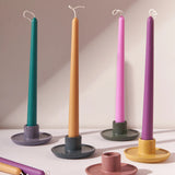 Beeswax/Soy Taper Candle - Jade