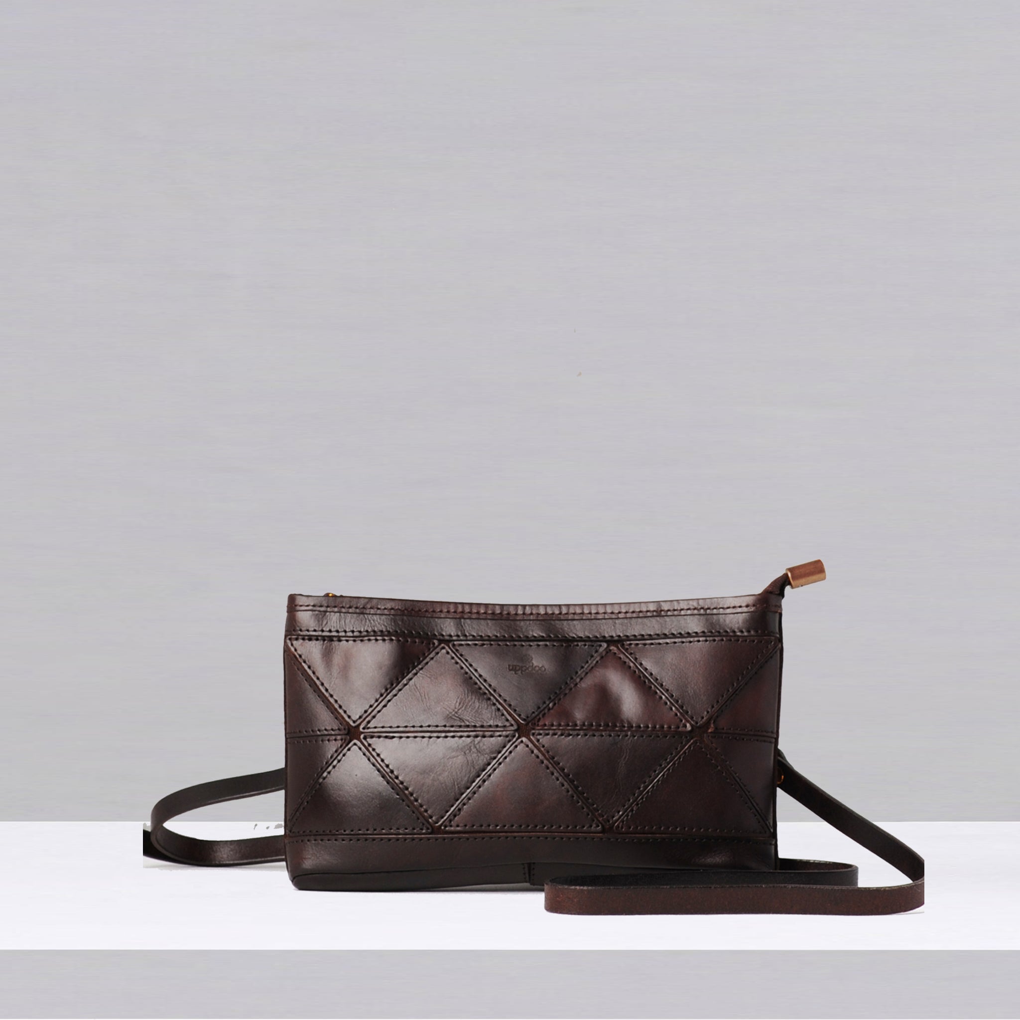 Origami Clutch / Crossbody Bag - Espresso