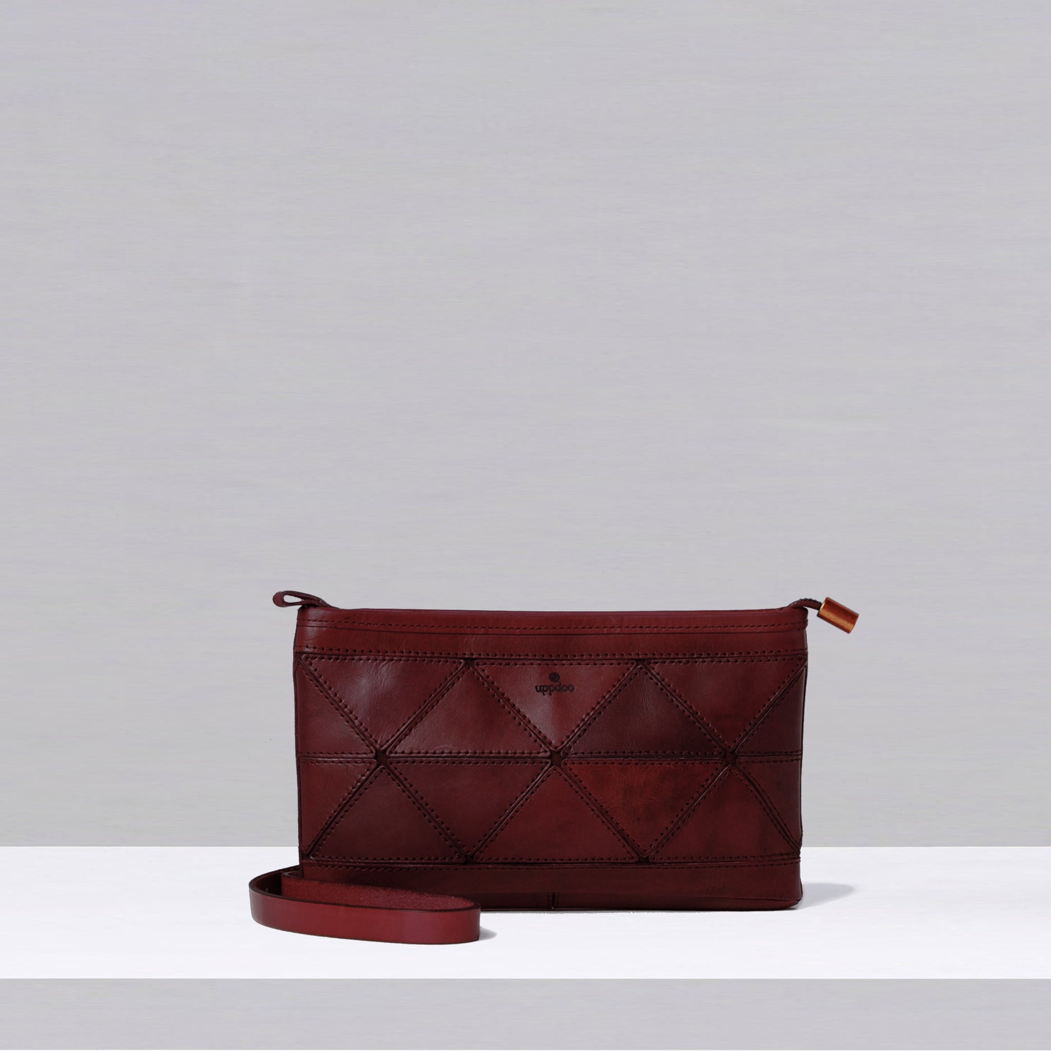 Origami Clutch / Crossbody Bag - Oxblood
