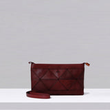 Origami Clutch / Crossbody Bag - Oxblood