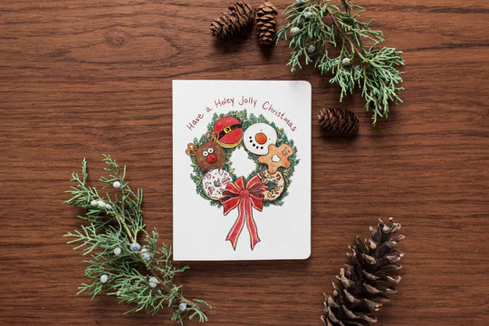 Holey Jolly Christmas Holiday Card
